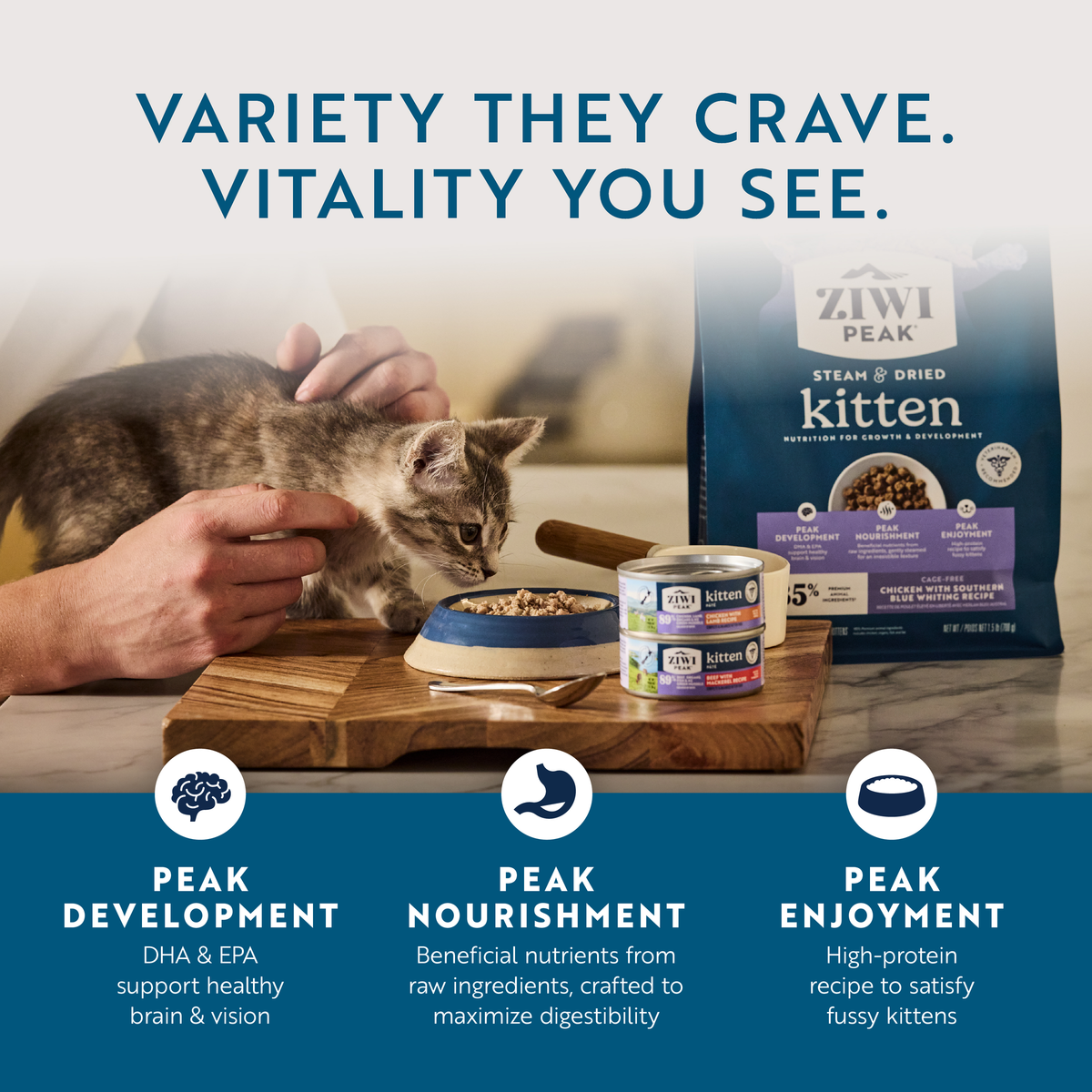 ZIWI Peak Kitten Beef with Mackerel Wet Cat Food
