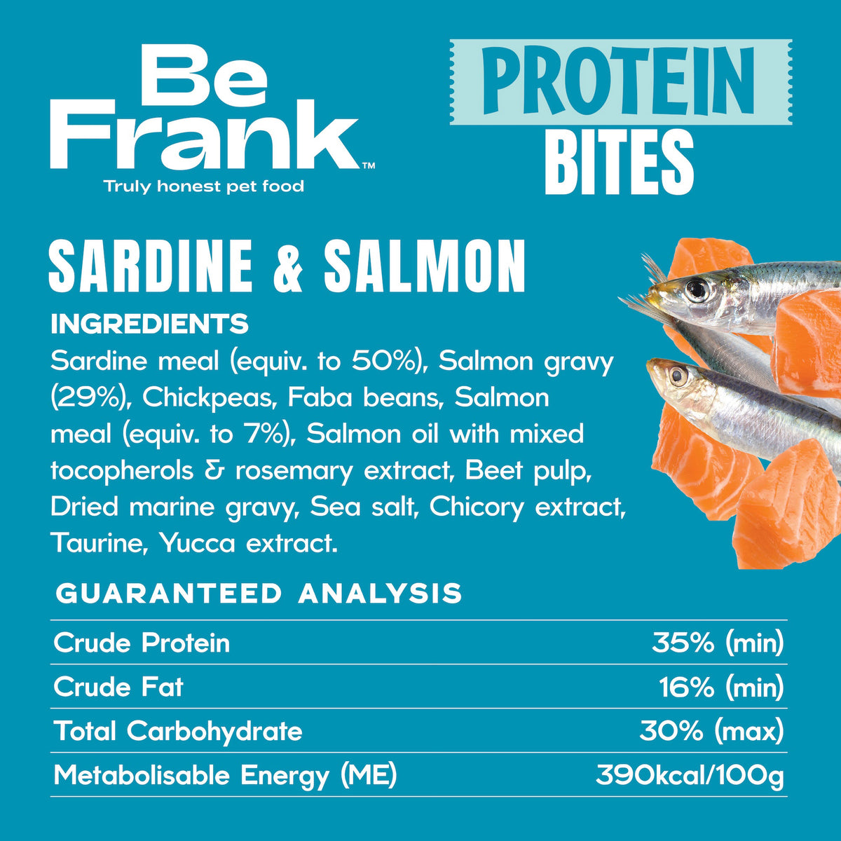 Be Frank Protein Bites Sardine & Salmon Cat Treats