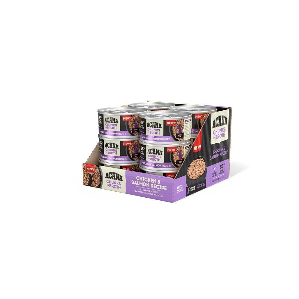 Acana Kitten First Feast + Chicken & Salmon Cat Food Bundle
