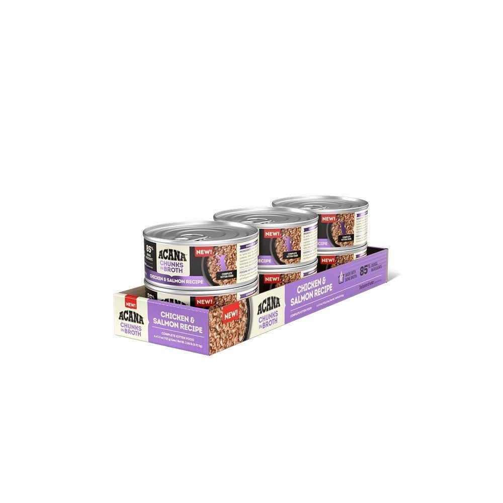 Acana Kitten First Feast + Chicken & Salmon Cat Food Bundle