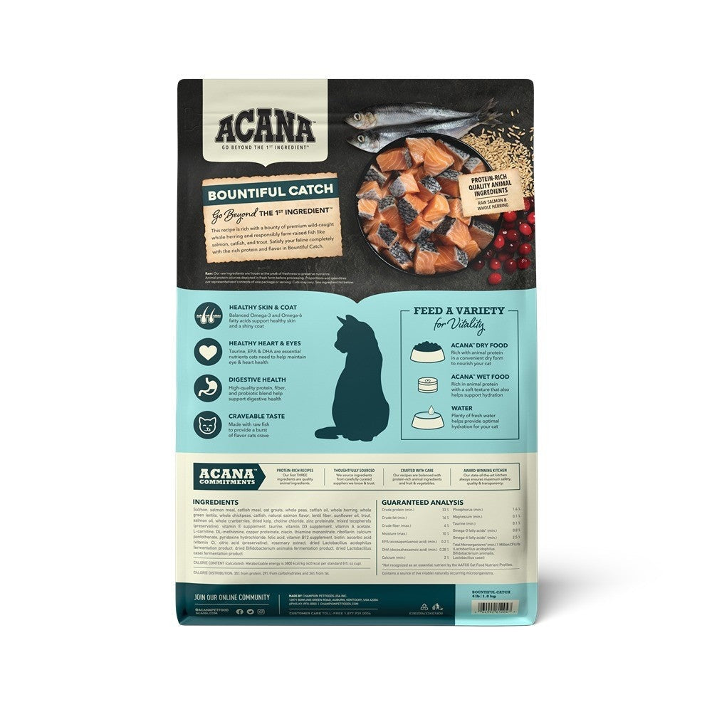 Acana Adult Bountiful Catch + Beef & Tuna Cat Food Bundle