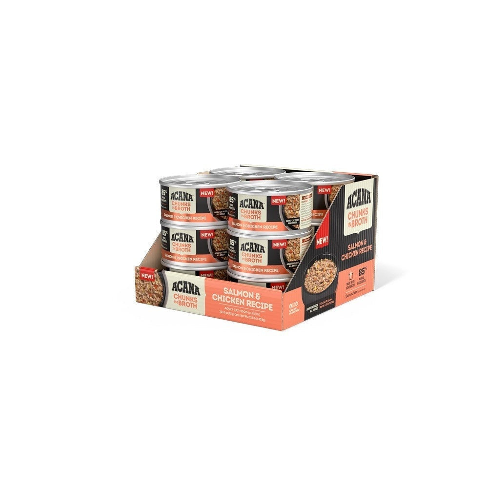 Acana Adult Meadowlands High Protein + Salmon & Chicken Cat Food Bundle