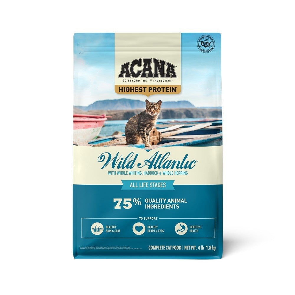 Acana Adult Wild Atlantic + Salmon & Chicken Cat Food Bundle