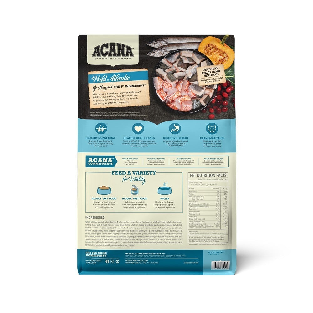 Acana Adult Wild Atlantic + Salmon & Chicken Cat Food Bundle