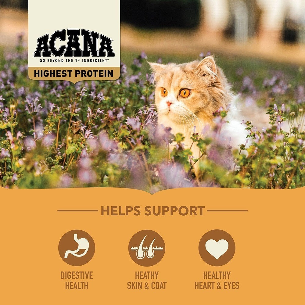 Acana Adult Meadowlands High Protein + Beef & Tuna Cat Food Bundle