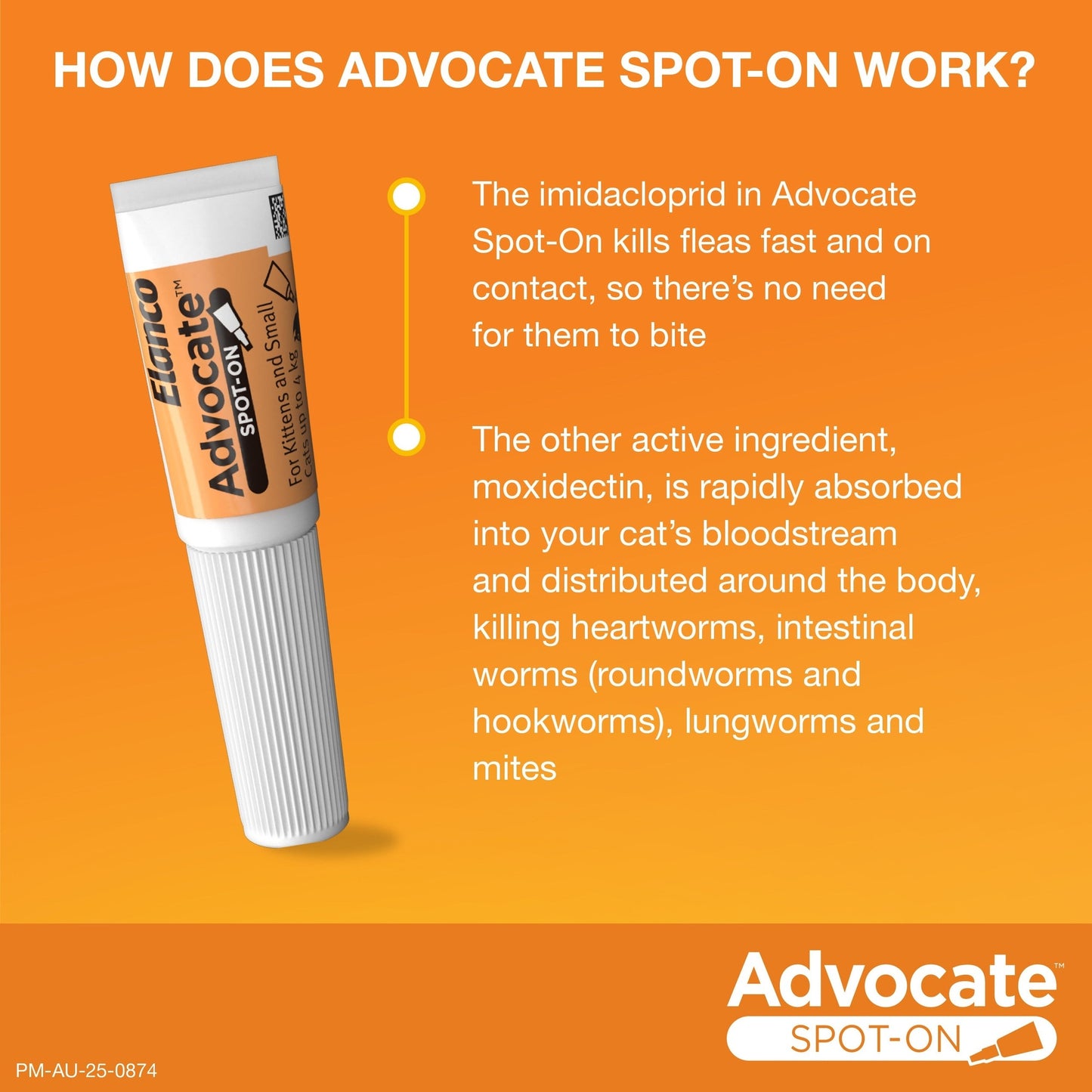 Advocate Spot-On Flea & Worm Treatment <4kg Cat