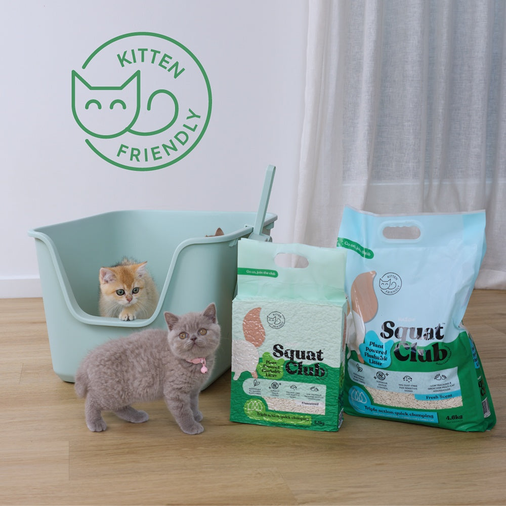 Squat Club Plant Powered Flushable Cat Litter