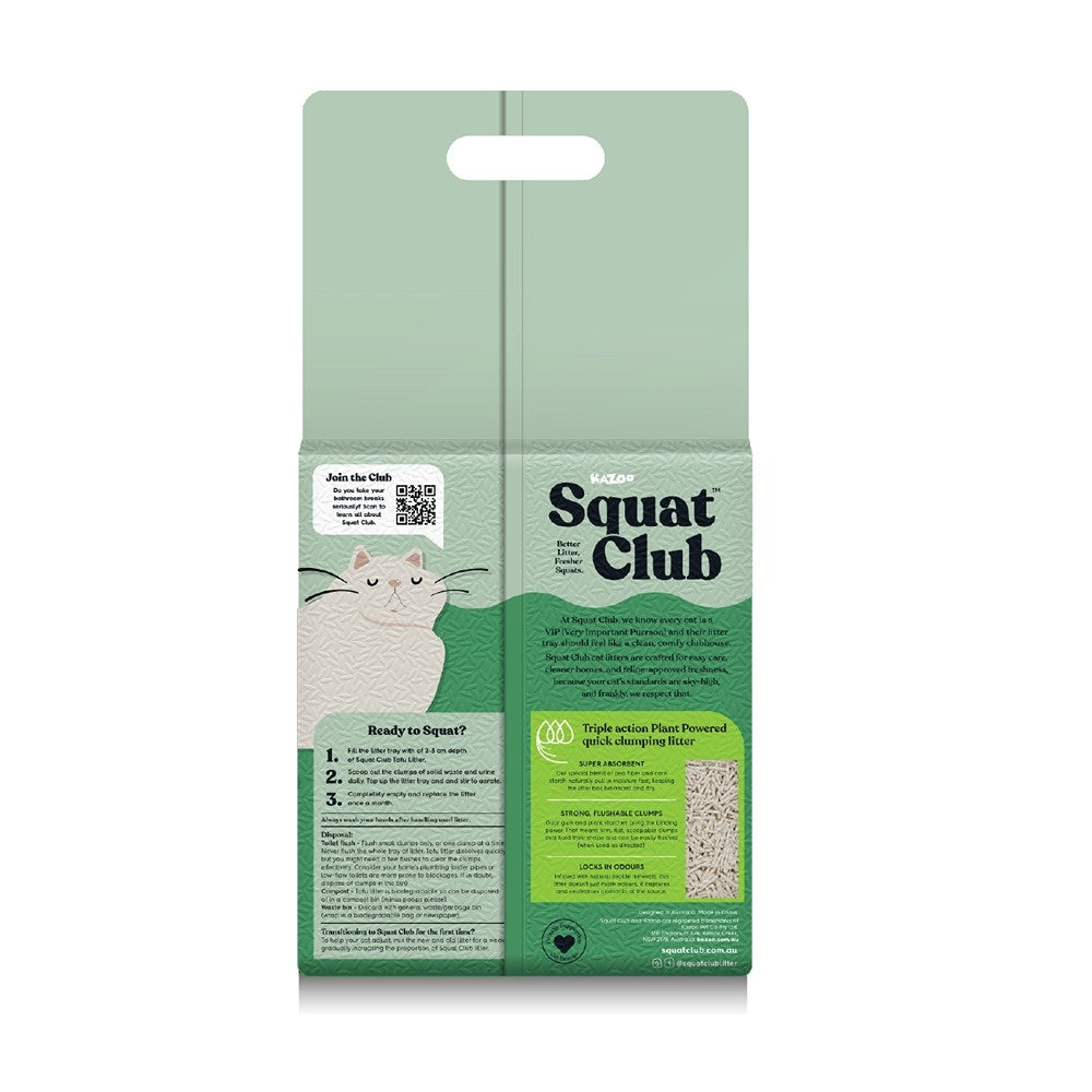 Squat Club Plant Powered Flushable Cat Litter