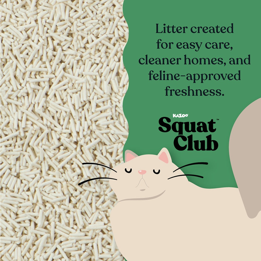 Squat Club Plant Powered Flushable Cat Litter