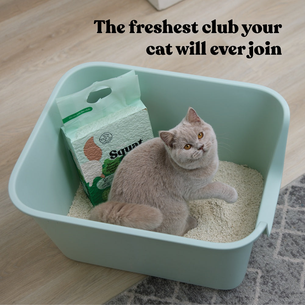 Squat Club Plant Powered Flushable Cat Litter