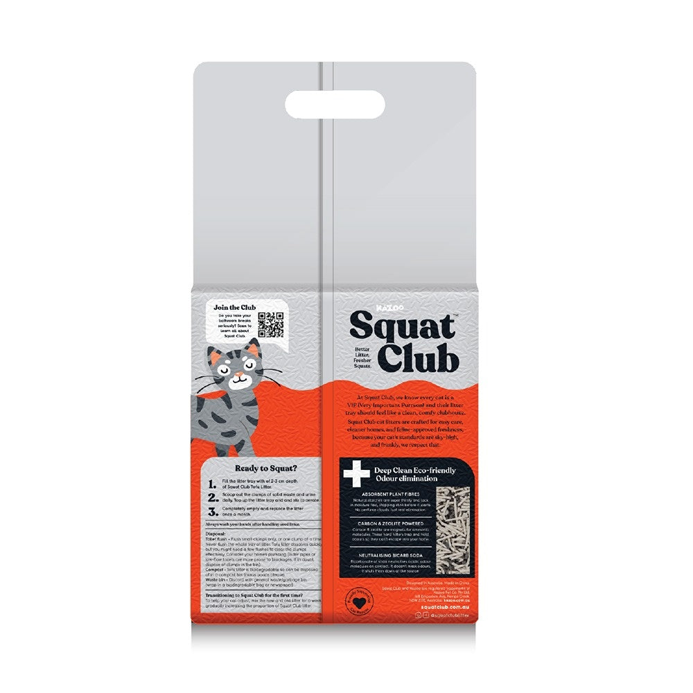 Squat Club Deep Clean Eco Charcoal Cat Litter