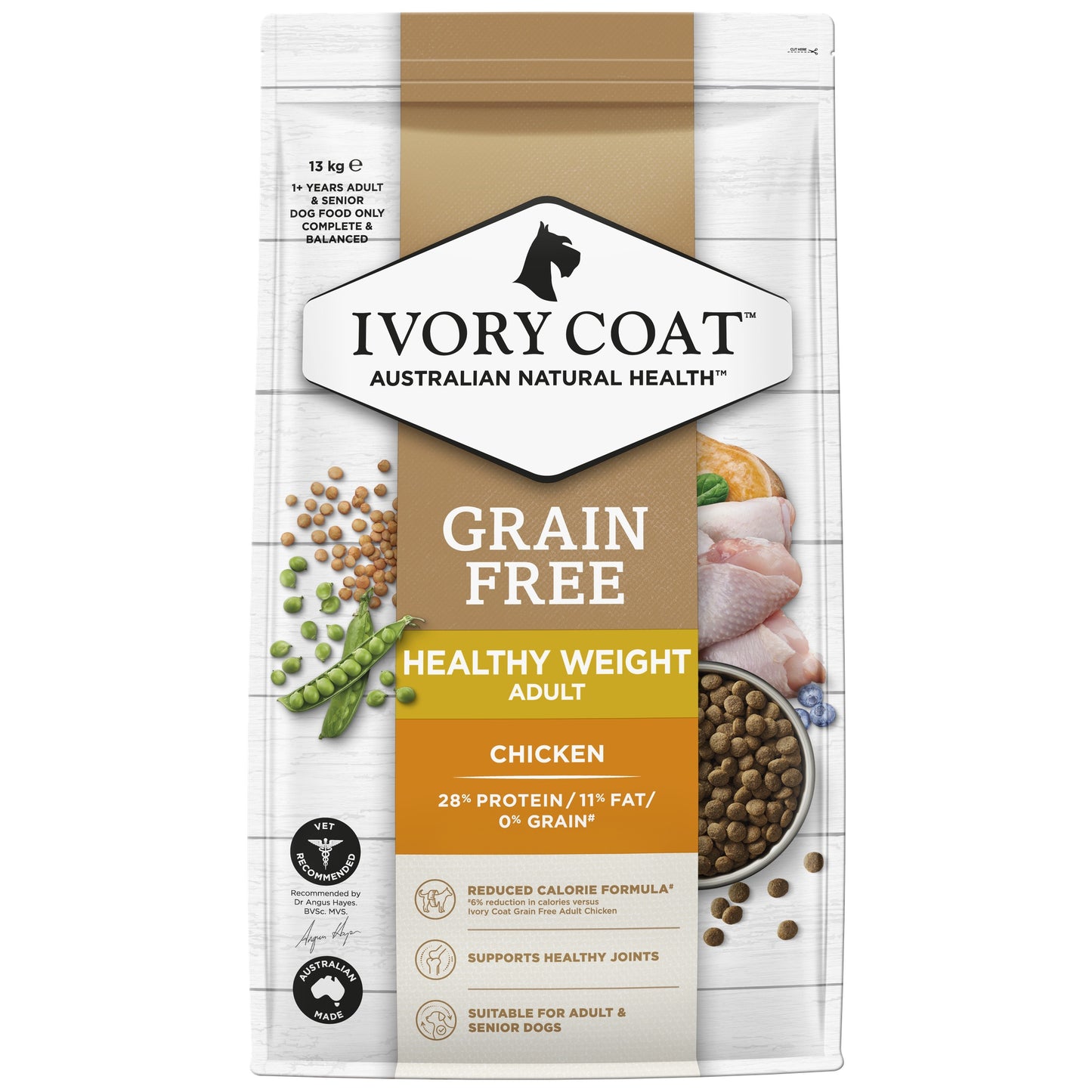 Ivory Coat Adult Healthy Weight + Chicken Dog Food Bundle