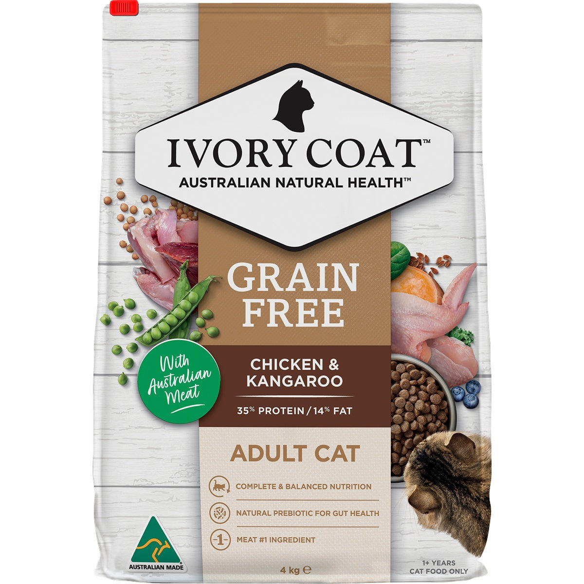 Ivory Coat Adult Grain Free Chicken & Kangaroo Cat Food Bundle