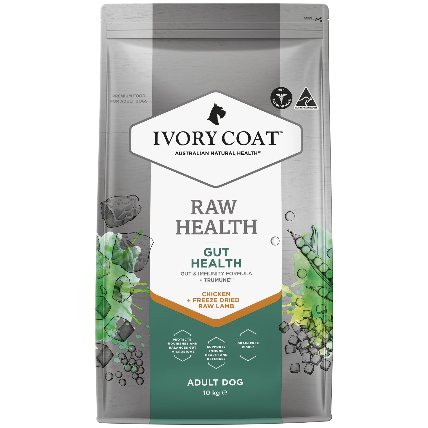 Ivory Coat Raw Health Gut Health Dog Food Bundle