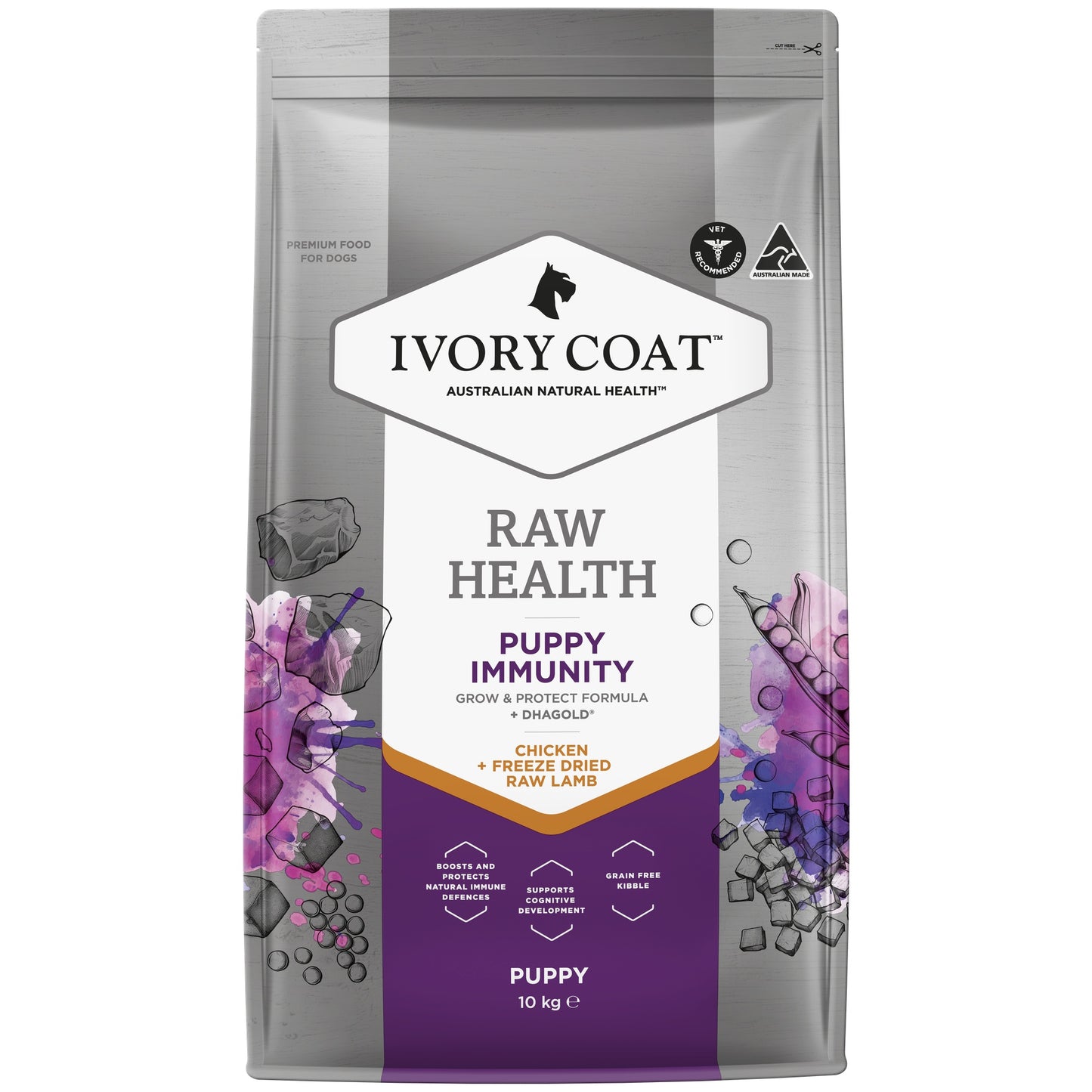 Ivory Coat Raw Health Puppy Immunity Dog Food Bundle