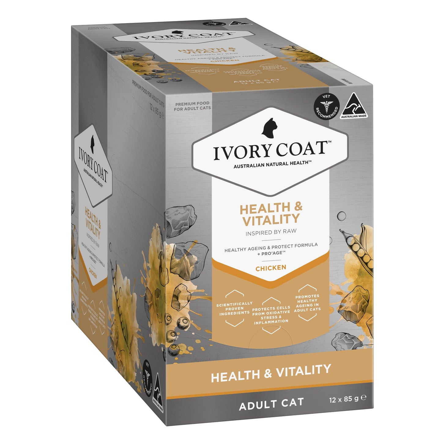 Ivory Coat Raw Health Wellbeing & Vitality Cat Food Bundle