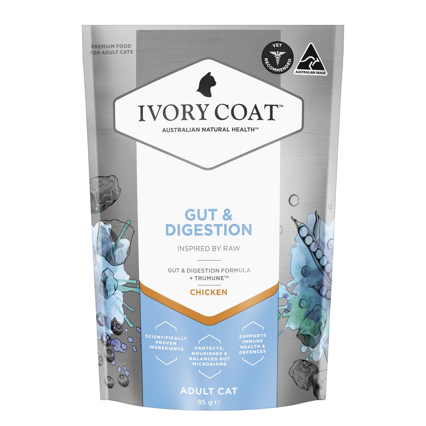 Ivory Coat Raw Health Oral Care + Gut & Digestion Cat Food Bundle