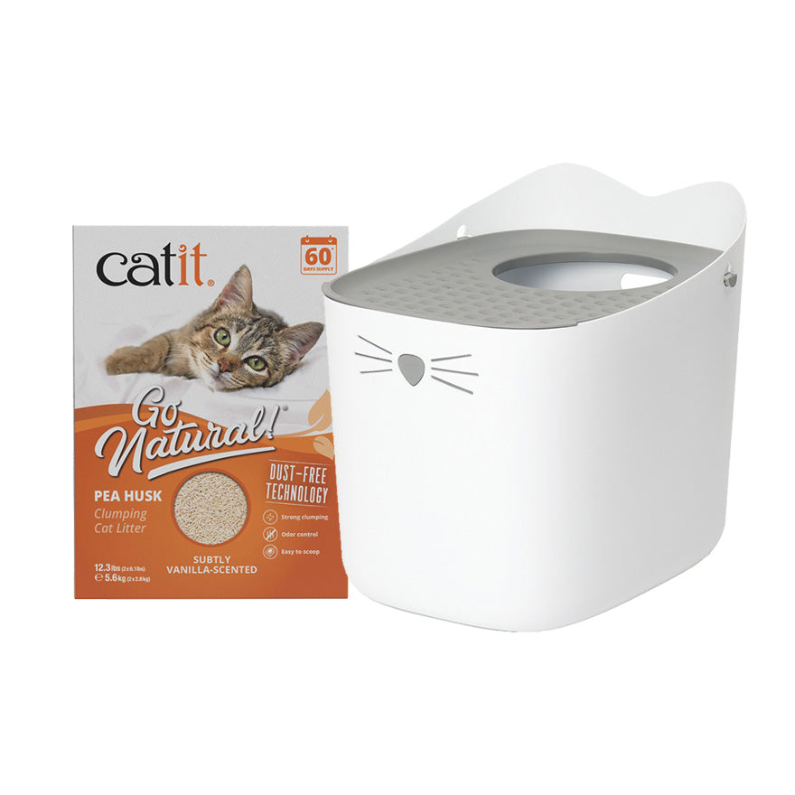 Catit Litter & Top Entry Tray Bundle