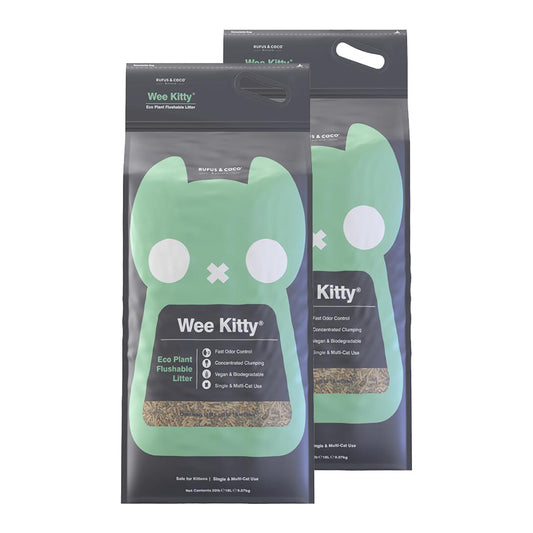 Rufus & Coco Wee Kitty Eco Plant Clumping Cat Litter Bundle