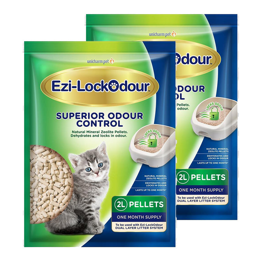 Ezi-LockOdour Natural Mineral Zeolite Pellet Cat Litter Bundle