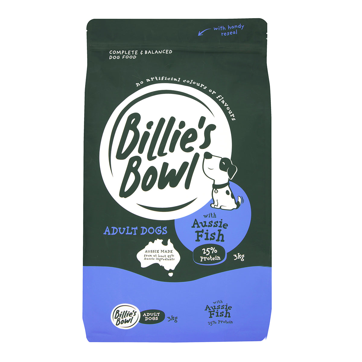 Billie's Bowl Adult with Aussie Fish Dry Dog Food