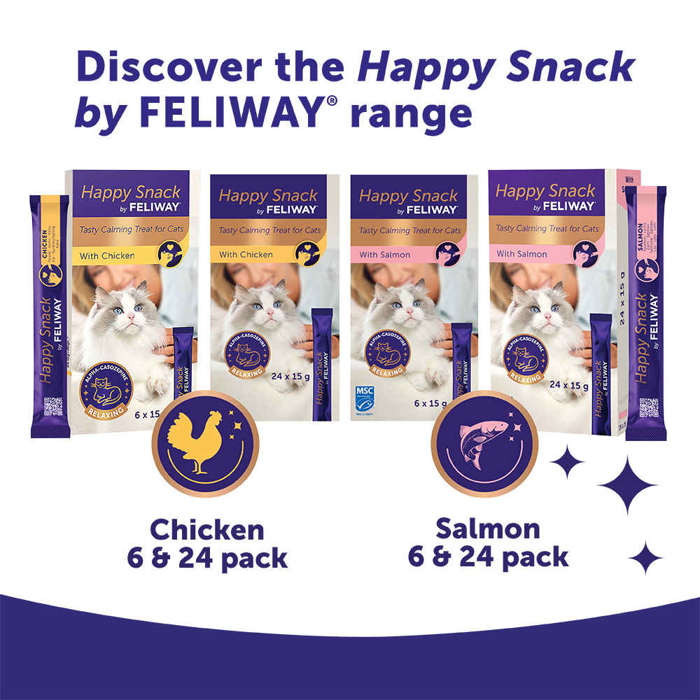 Feliway Happy Snack Calming Salmon Cat Treat
