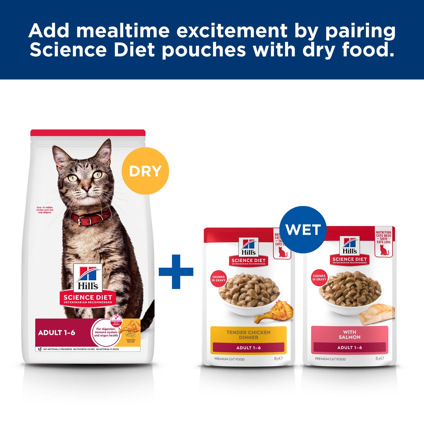 Hill's Science Diet Adult Ocean Fish Pouches Wet Cat Food 85g