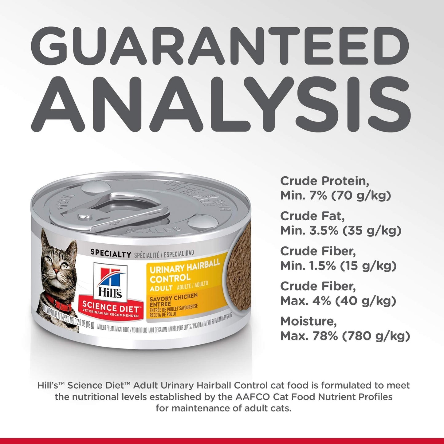 Hill's Science Diet Urinary Hairball Control Adult Chicken Wet Cat Food