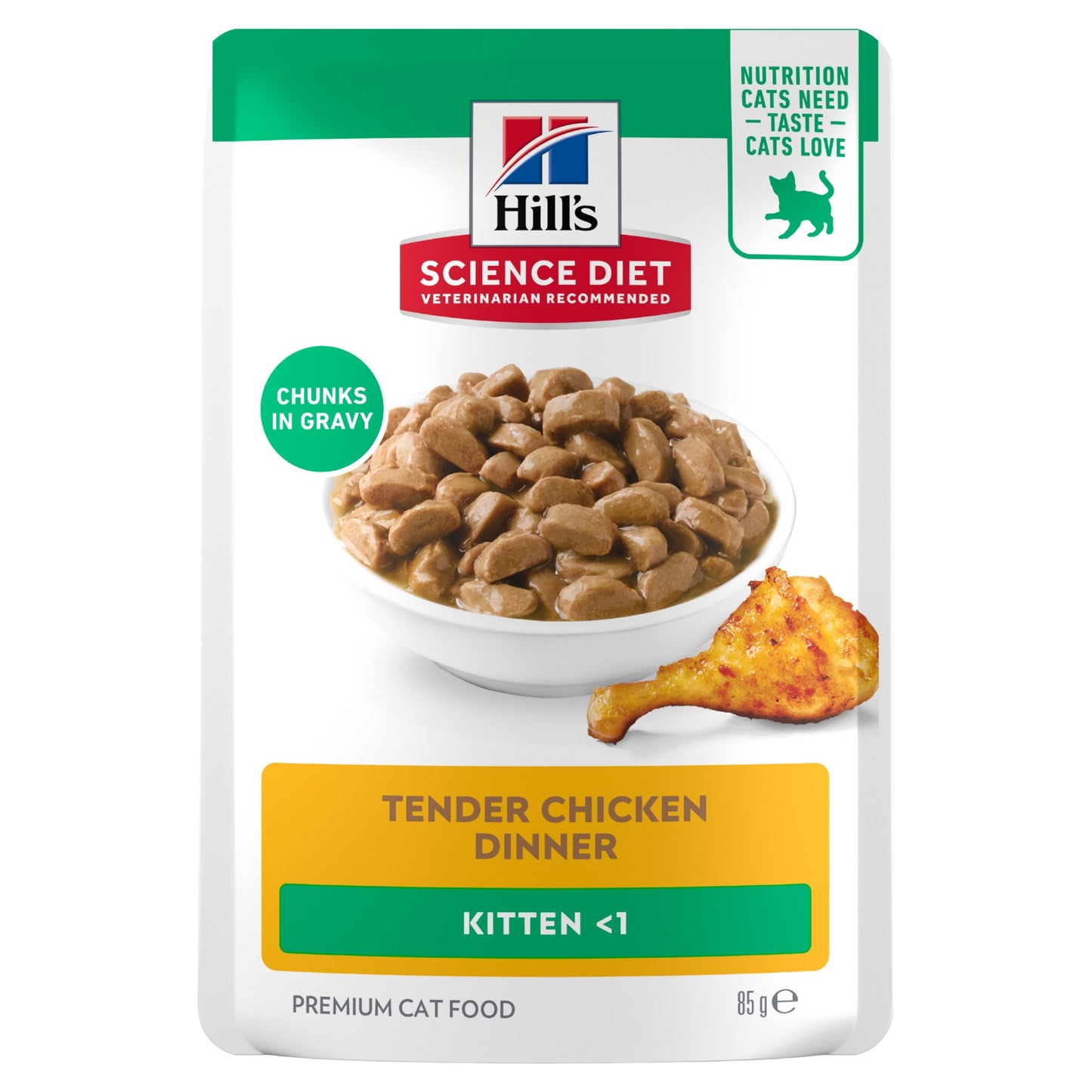 Hill's Science Diet Kitten Chicken Pouches Wet Cat Food 85g