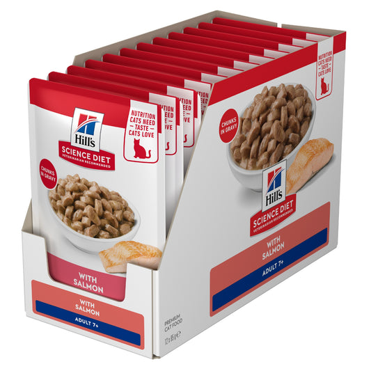 Hill's Science Diet 7+ Adult Ocean Fish Pouches Wet Cat Food 85g