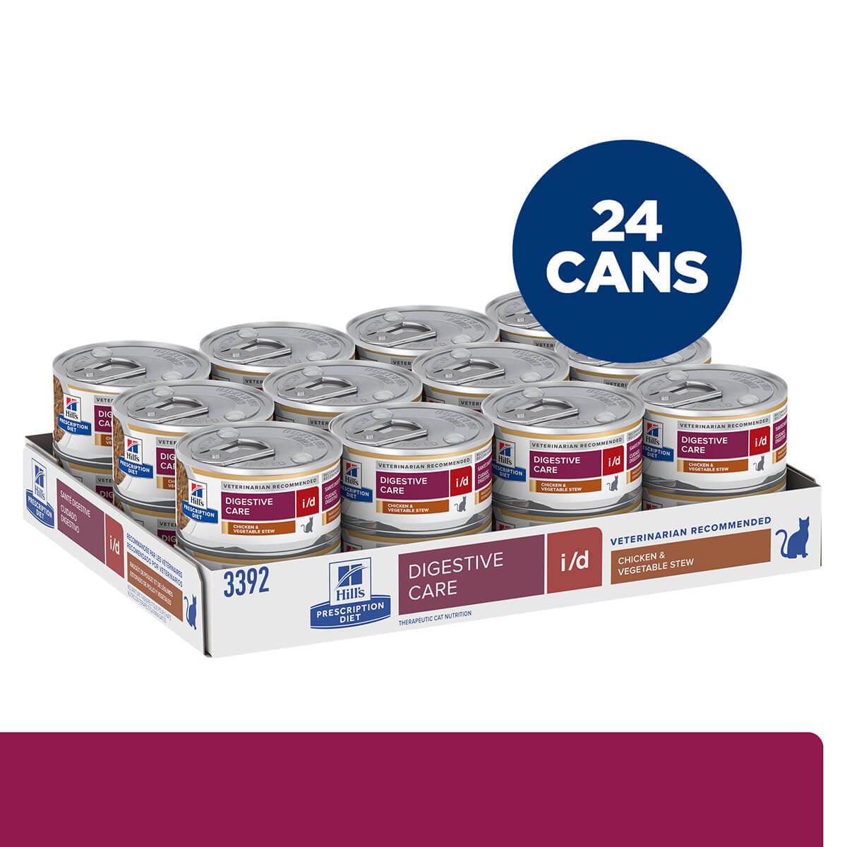 Hill's Prescription Diet I/D Digestive Care Chicken & Vegetable Stew Wet Cat Food
