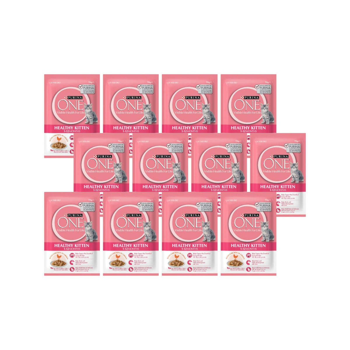 Purina One Kitten Chicken Wet Cat Food 70g