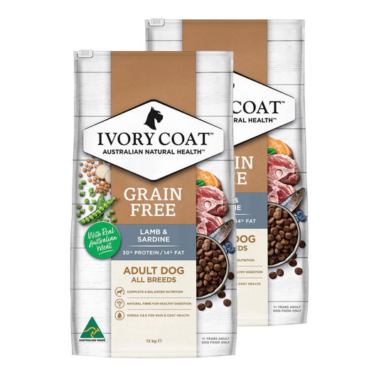Ivory Coat Grain Free Adult Lamb & Sardine Dry Dog Food