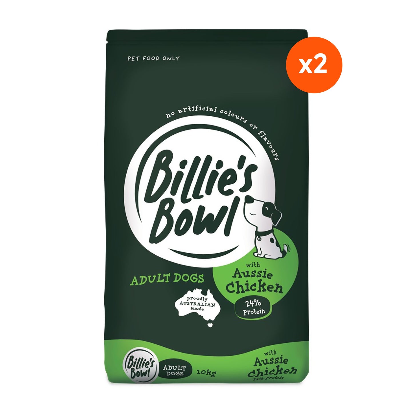 Billie's Bowl Adult with Aussie Chicken Dry Dog Food