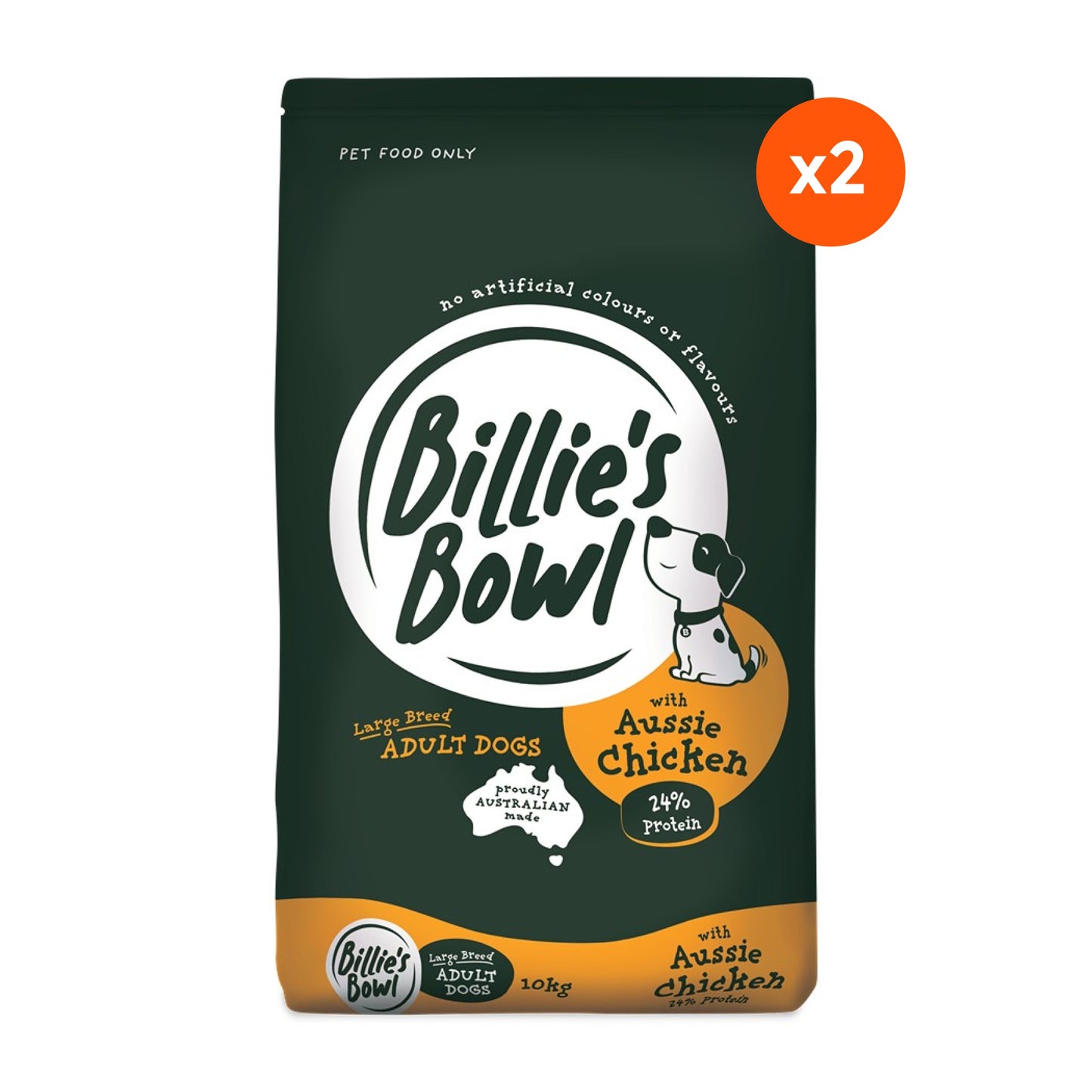Billie's Bowl Large Breed Adult with Aussie Chicken Dry Dog Food
