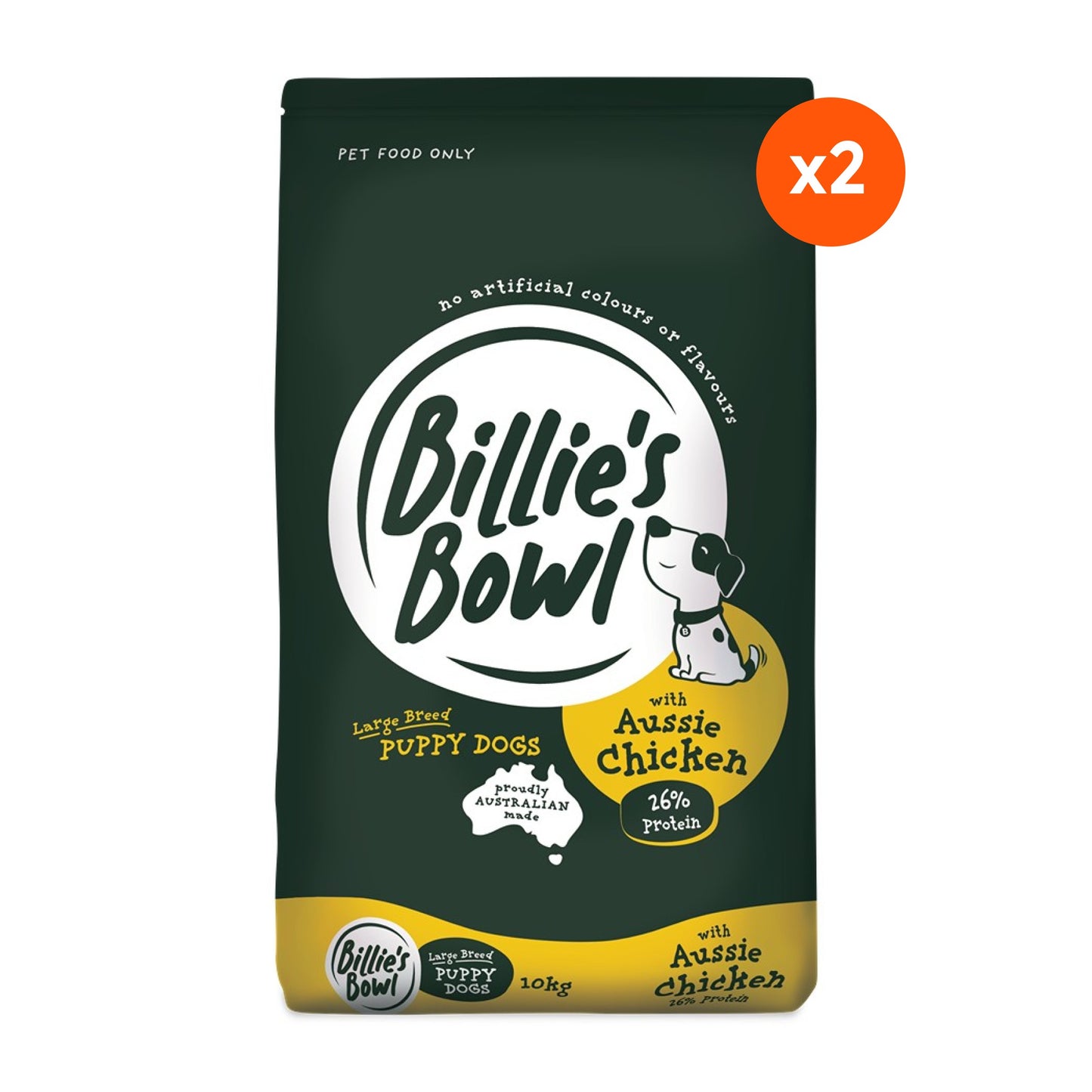 Billie's Bowl Large Breed Puppy with Aussie Chicken Dry Dog Food