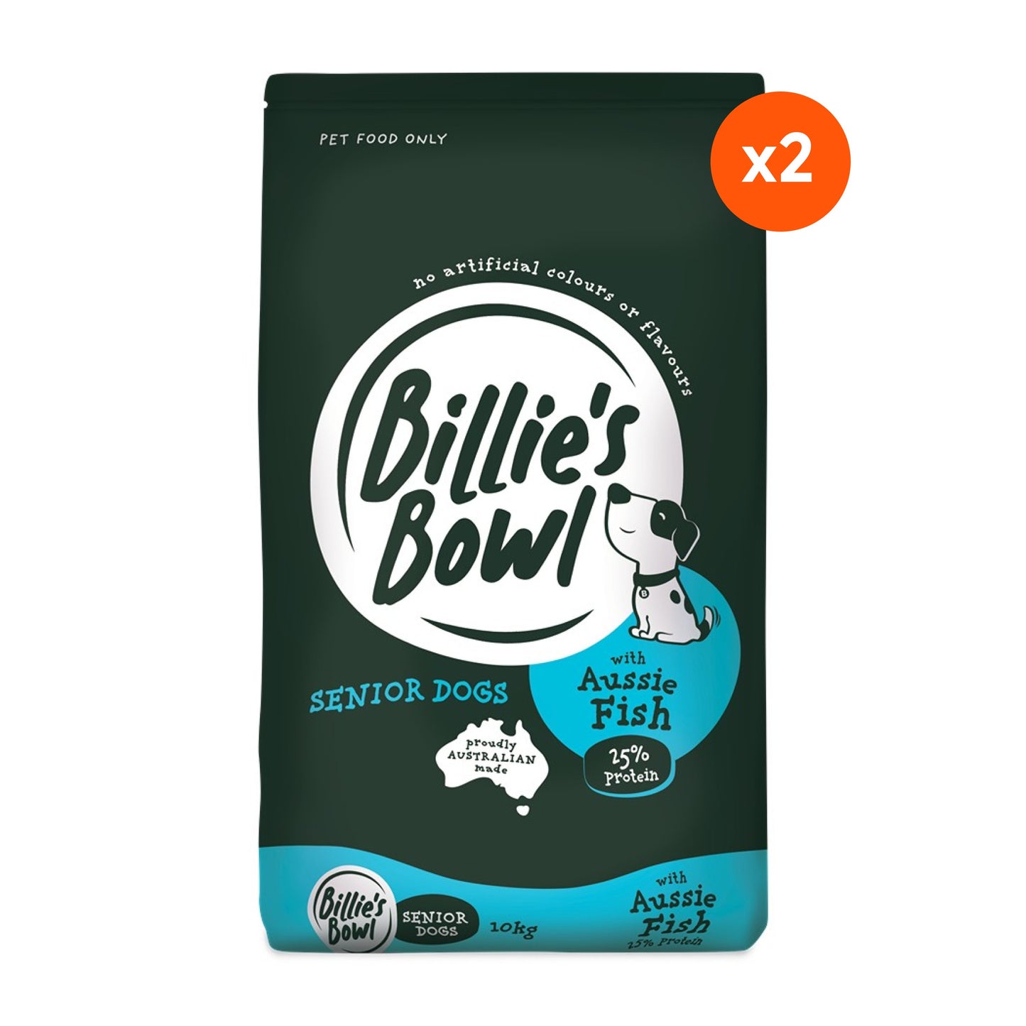 Billie's Bowl Senior with Aussie Fish Dry Dog Food