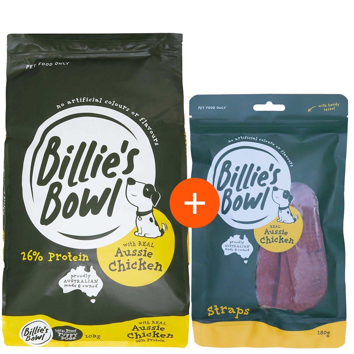 Billie's Bowl Large Puppy Chicken Bundle