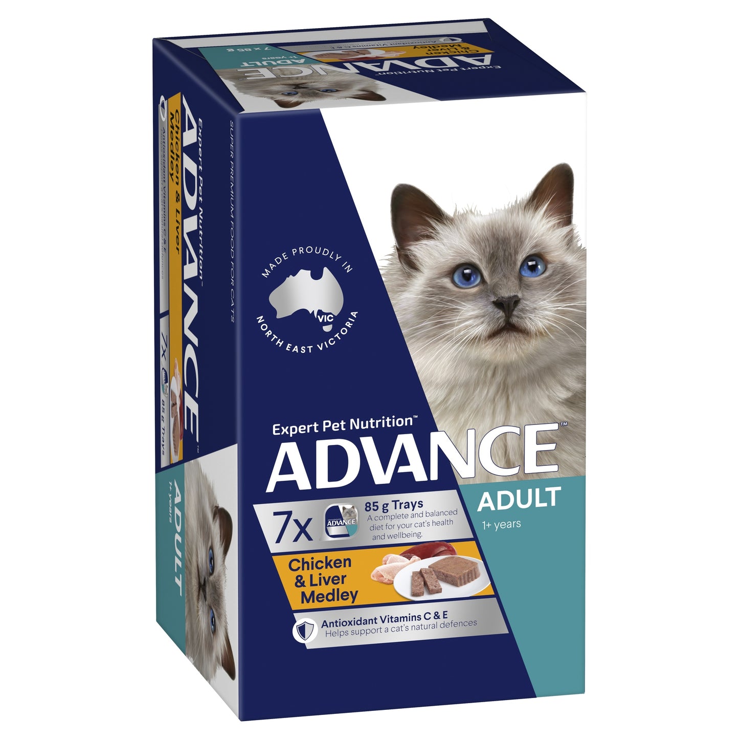 Advance Adult Chicken & Liver Medley Wet Cat Food