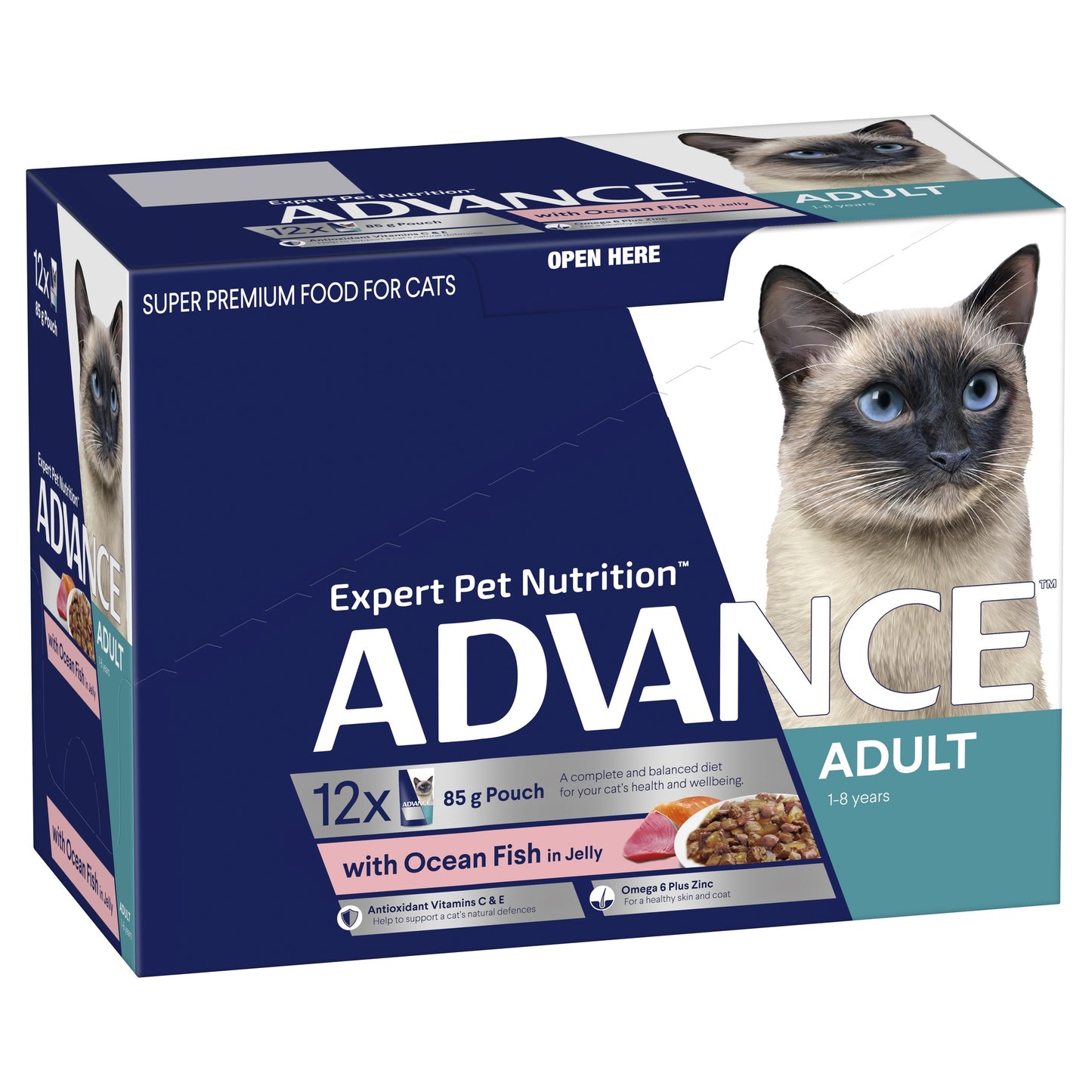 Advance Adult Ocean Fish in Jelly Wet Cat Food
