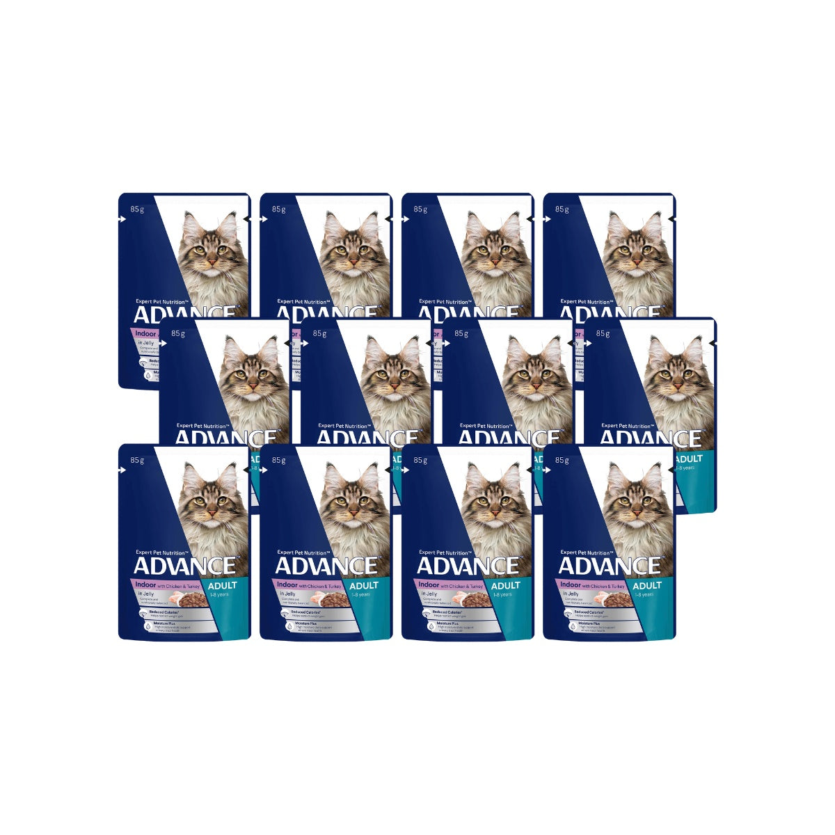 Advance Adult Indoor Chicken & Turkey in Jelly Wet Cat Food