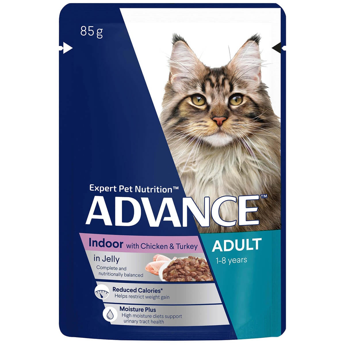 Advance Adult Indoor Chicken & Turkey in Jelly Wet Cat Food