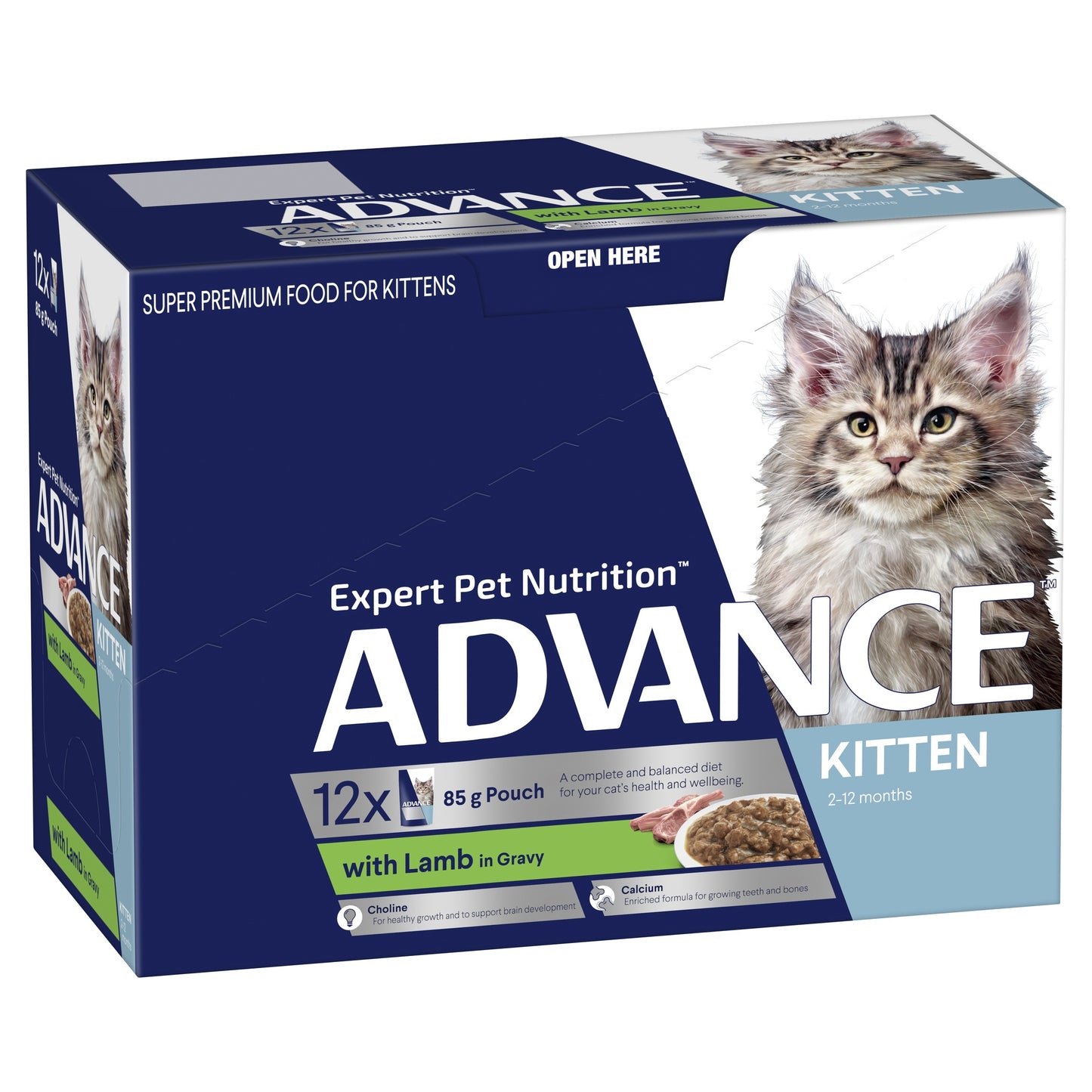 Advance Kitten Lamb in Gravy Wet Cat Food