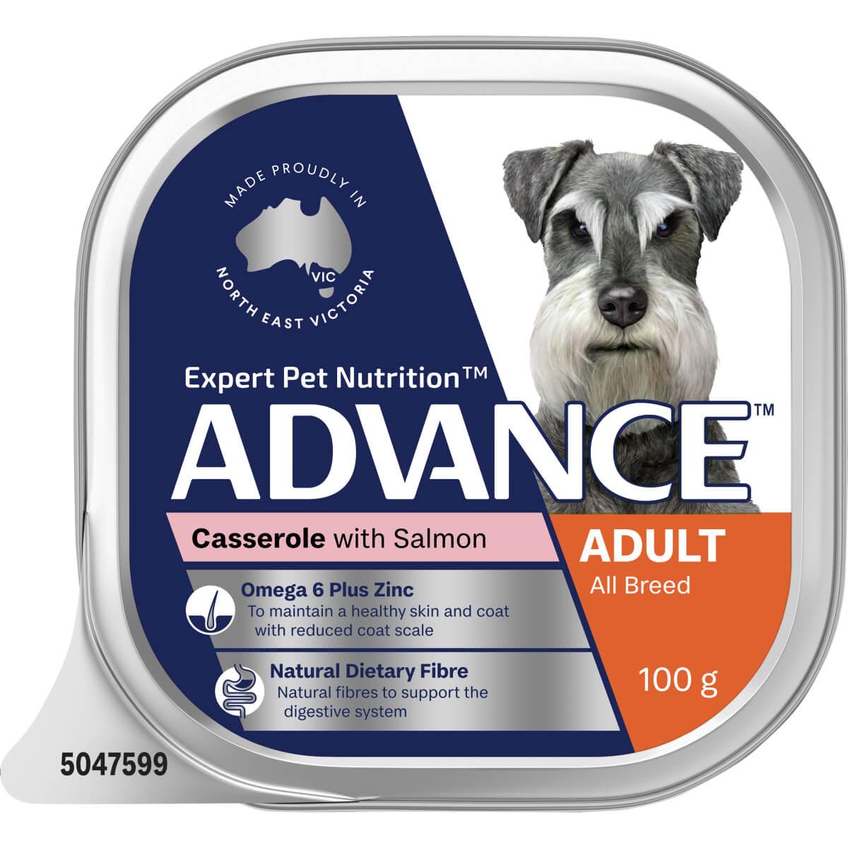 Advance Single Serve Adult Salmon Casserole Wet Dog Food