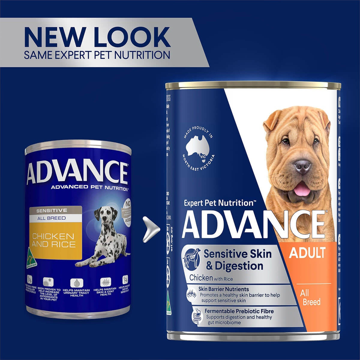 Advance Adult Skin & Digestion Chicken with Rice Wet Dog Food