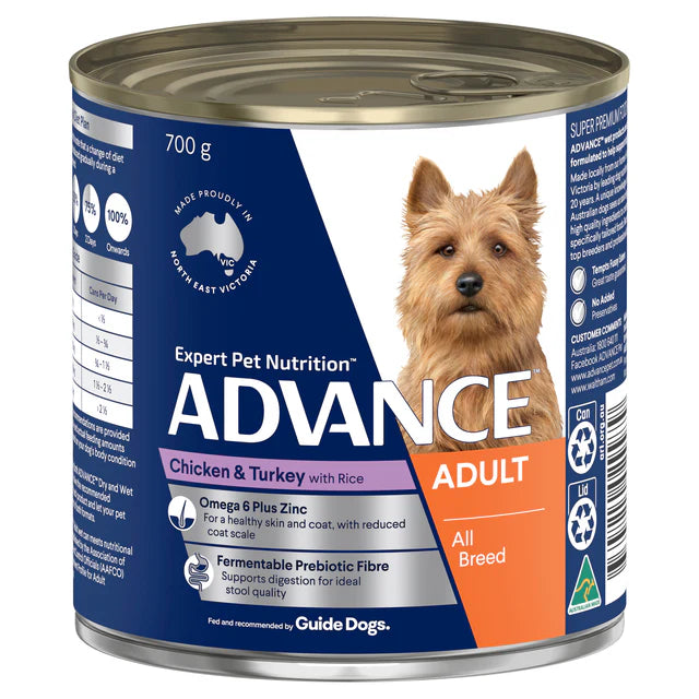 Advance  Adult All Breed  Chicken Turkey and Rice  Canned Dog Food