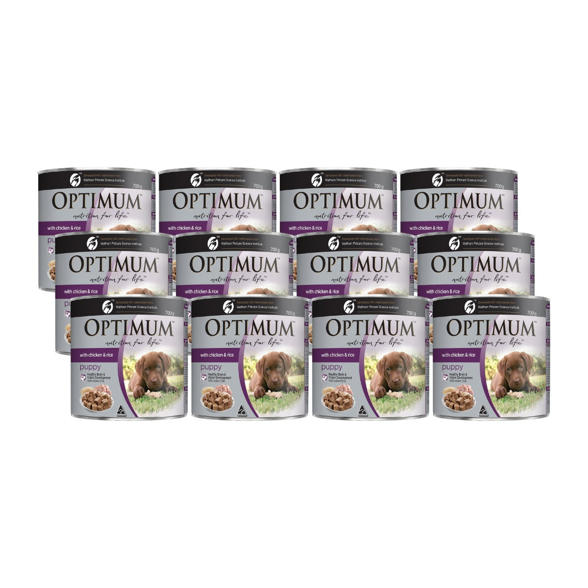 Optimum Puppy Chicken & Rice Wet Dog Food