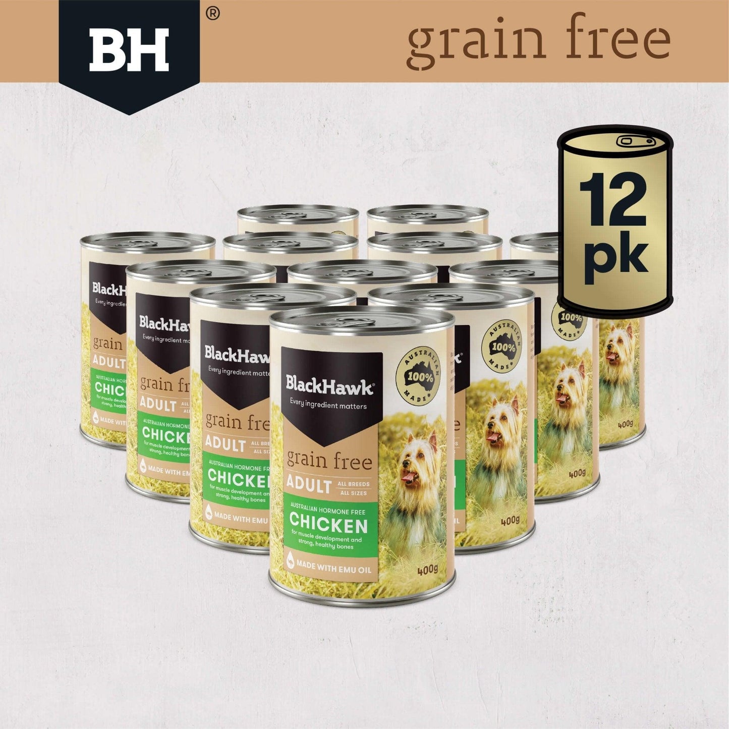 Black Hawk Grain Free Adult Chicken Wet Dog Food