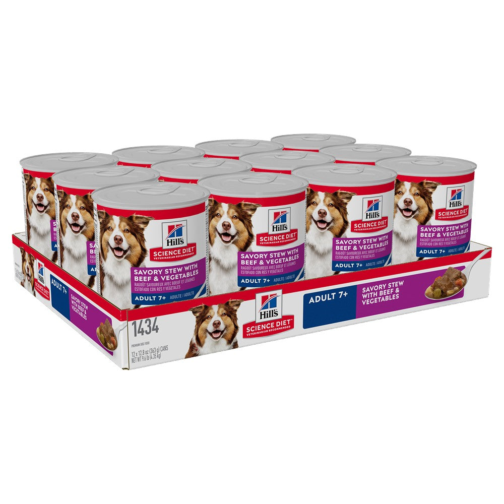Hill's Science Diet Senior Beef Wet Dog Food