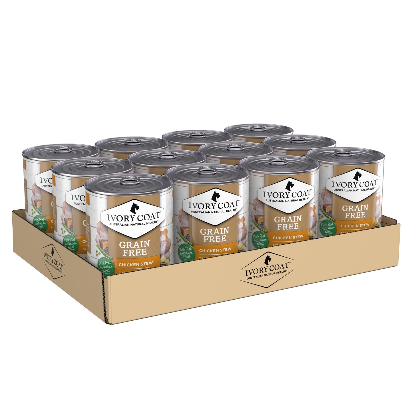 Ivory Coat Grain Free Adult Chicken Stew Wet Dog Food